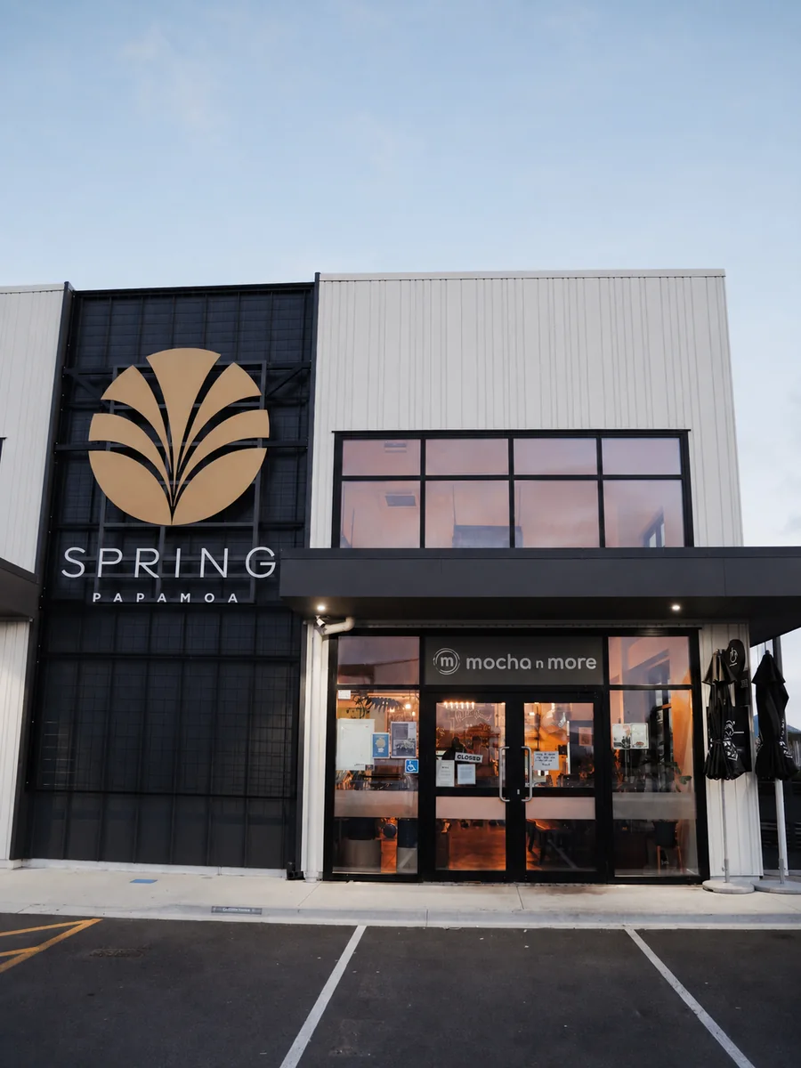 The Mocha n More storefront at Spring Papamoa